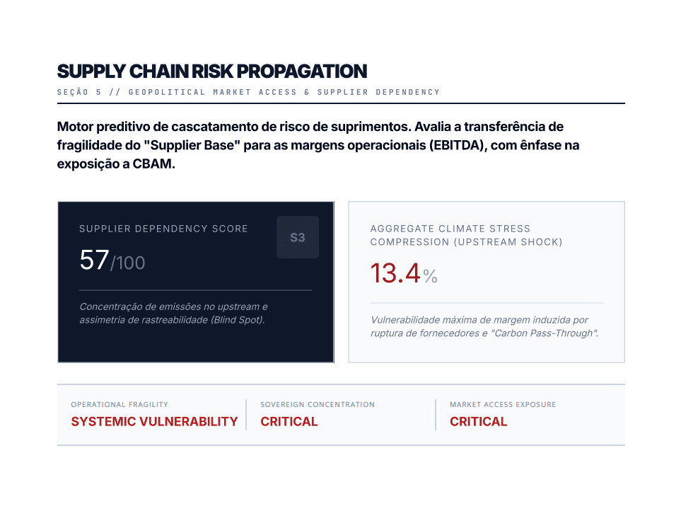 Supply Chain Risk Propagation