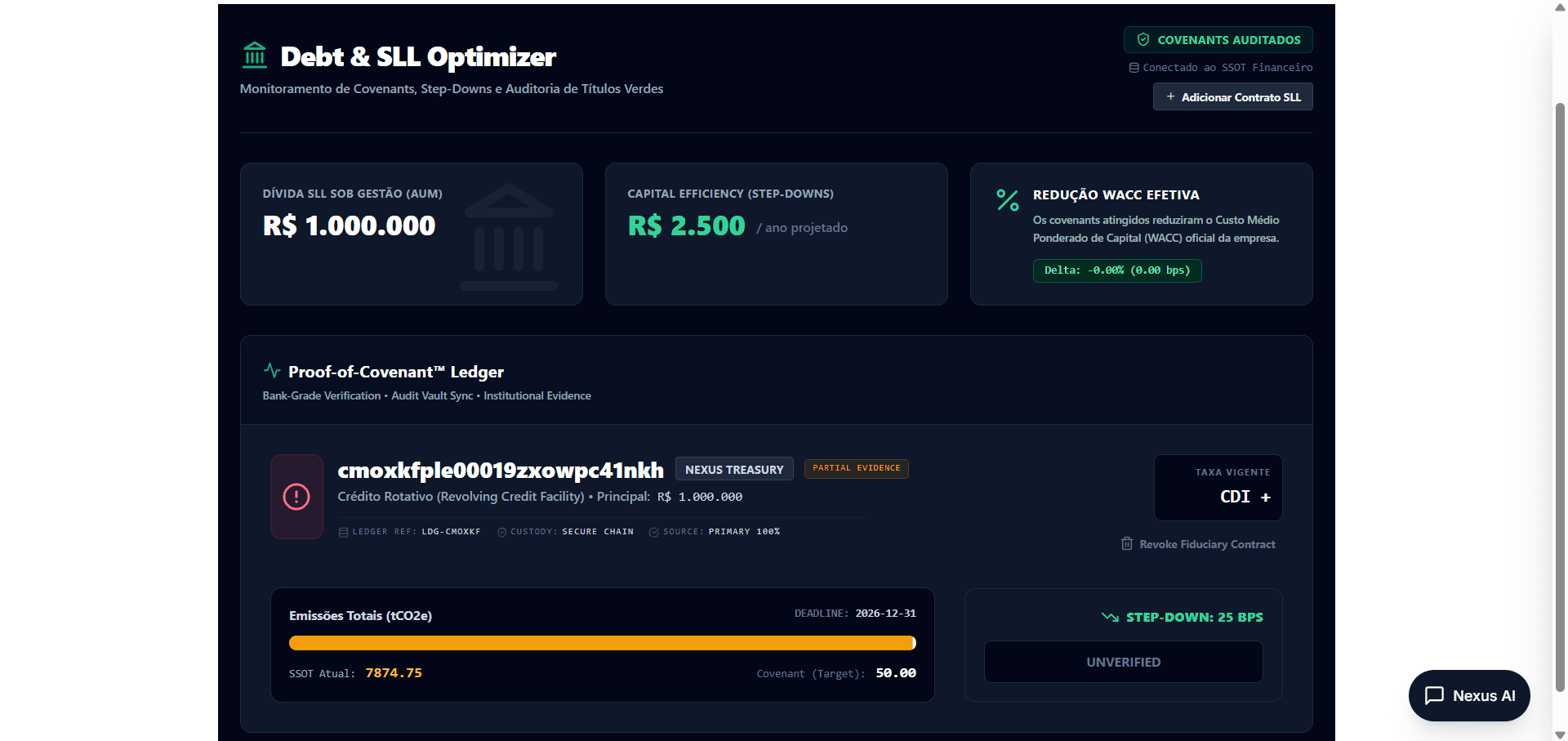 Proof-of-Covenant Ledger Interface